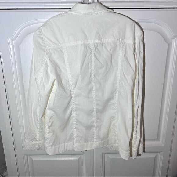 Coldwater Creek Women’s Jacket with Pockets Size 12 White - Picture 2 of 8